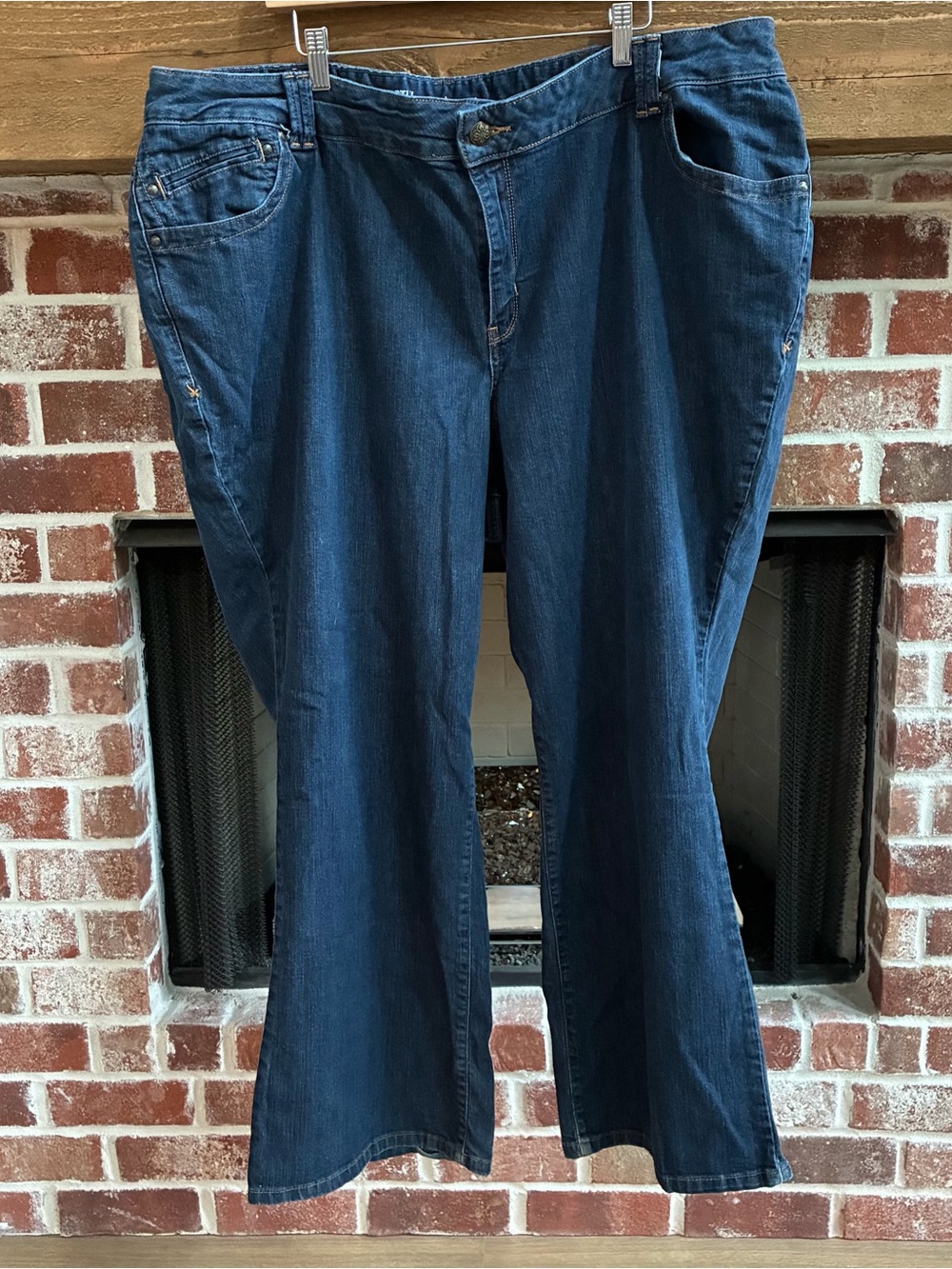 Lane Bryant Dark Blue Distinct Bootcut Jeans Sz 28